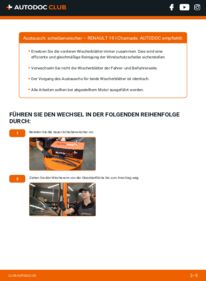 Wie der Wechsel durchführt wird: Scheibenwischer Renault 19 Chamade l53 1.9 D tauschen
