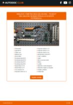 Vodič PDF po korakih za menjavo PEUGEOT 305 I (581A) Blazilnik