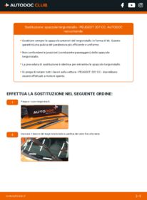 Sostituzione di Tergicristalli Peugeot 207 cc 1.6 16V