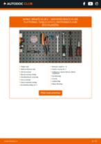 Tiešsaistes rokasgrāmata, kā pašam mainīt Bremžu uzliku kompl., disku bremzes uz MERCEDES-BENZ E-Klasse Pritsche / Fahrgestell (VF211)