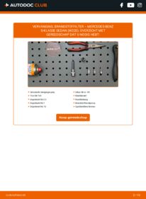 Vervangen: Brandstoffilter S 320 CDI 3.2 (220.026, 220.126) Mercedes W220