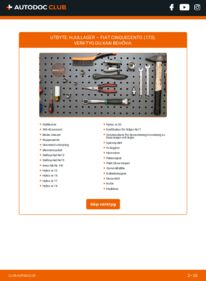 Så byter du Hjullager på 0.9 i.e. S Fiat Cinquecento 170