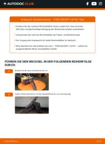 Wie der Wechsel ausgeführt wird: Scheibenwischer 2.0 RS Ford Escort MK2