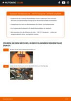 VW TRANSPORTER V Box (7HA, 7HH, 7EA, 7EH) Scheibenwischerblätter: Online-Anweisung zum selbstständigen Ersetzen