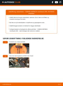 Hvordan man udfører udskiftning af: Viskerblade på 2.5 WRX STI AWD (GVF) SUBARU IMPREZA Saloon (GR)