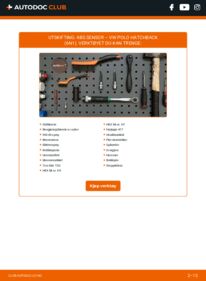 Slik bytter du ABS Sensor 1.4 Polo 6n1