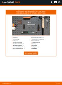 Wie der Wechsel ausgeführt wird: Bremsschläuche 2.0 VW BORA