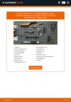 Online-ohjekirja, kuinka vaihtaa Takajarrulevyt ja etujarrulevyt MERCEDES-BENZ E-Klasse Pritsche / Fahrgestell (VF210) -malliin
