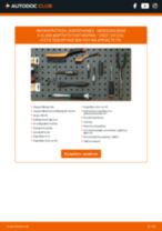 Online εγχειρίδιο για να αλλάξετε Δίσκοι φρένων σε MERCEDES-BENZ E-Klasse Pritsche / Fahrgestell (VF210)