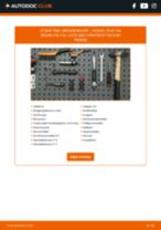 Bytte Bremseskiver lakkerte (coated) HONDA CIVIC VIII Saloon (FD, FA): handleiding pdf