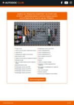 Смяна на Ремонтен комплект за спирачен апарат на MERCEDES-BENZ C-CLASS: безплатен pdf