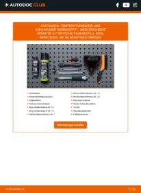 Wie der Wechsel durchführt wird: Thermostat MERCEDES-BENZ SPRINTER 3-t Platform/Chassis (903) 316 CDI (903.611, 903.612, 903.613, 903.621, 903.622,... tauschen