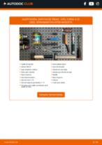 Cómo cambiar y ajustar Kit de zapatas de frenos OPEL CORSA: tutorial pdf