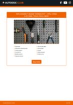 DIY OPEL change Coolant thermostat - online manual pdf