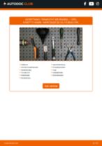 Trin-for-trin PDF-tutorial om skift af OPEL KADETT C Estate Termostat