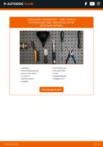 OPEL CASCADA Zusatz Bremsleuchte wechseln LED und Halogen Anleitung pdf