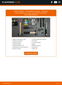 Comment effectuer un remplacement de Roulement de roue 2.0 i Cat VAUXHALL CAVALIER Mk II Hatchback