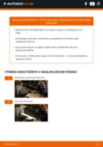 Podrobný PDF tutorial k výmene Mazda 2 MPV Rameno Stierača