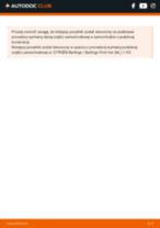 Samodzielna wymiana Filtr przeciwpyłkowy CITROËN - online instrukcje pdf