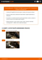 Lépésről-lépésre PDF-útmutató - PEUGEOT PARTNER Combispace (5F) Utastér levegő szűrő csere