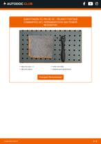Tutorial passo a passo em PDF sobre a substituição de Filtro de Ar no PEUGEOT PARTNER Combispace (5F)