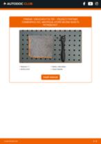 Podrobný PDF tutorial k výmene PEUGEOT PARTNER Combispace (5F) Vzduchový filter