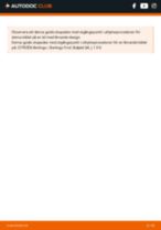 Steg-för-steg-guide i PDF om att byta Bromsbackar i CITROËN BERLINGO (MF)