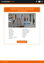 De professionele reparatiehandleiding voor Remschijven-vervanging in je Peugeot Partner Combispace 5F 1.9 D
