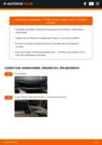 Professionaalsed juhised autoosa Õhufilter vahetamiseks sinu autol TOYOTA Avalon Limousine (_X3_) 3.5 (GSX30_)