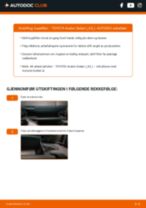 DIY-manual for utskifting av Kupefilter i TOYOTA AVALON 2023
