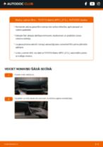 Matrix II Hatchback (E140) 1.8 (ZRE142_) Salona filtrs: kā nomainīt? Pakāpeniskas rokasgrāmatas