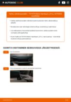 PDF opas Matrix Hatchback (_E14_) 2.4 4WD (AZE144) -huollosta