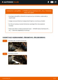 Kuidas välja vahetamist läbi viia: Citroen Xantia X1 1.9 Turbo D Salongifilter