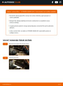 Kā veikt nomaiņu: 2.0 HDi 90 Citroën Xsara N1 Salona filtrs