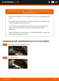 Jak wymienić Filtr powietrza kabinowy Xsara Hatchback (N1) 2.0 HDi 90