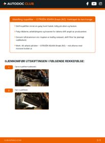 Slik bytter du Kupefilter 2.0 HDI Citroen Xsara Stasjonsvogn