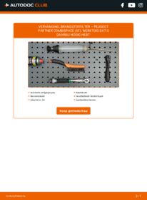 Vervanging uitvoeren: Brandstoffilter 2.0 HDI Peugeot Partner Combispace 5F