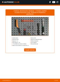 Jak provést výměnu: Klinovy zebrovany remen Jumper I Valník/Podvozek (230) 2.5 D
