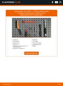 Vervanging uitvoeren: Multiriem 2.5 D Citroen Jumper Flatbed Vrachtwagen
