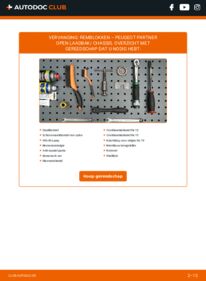 Vervangen: Remblokken 1.9 D PEUGEOT PARTNER Platform/Chassis