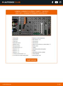 Ako vykonať výmenu: Horné Uloženie Tlmiča na Polo VI (AW1, BZ1) 1.0 TSI