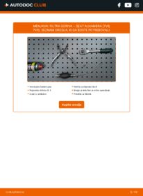 Kako izvesti menjavo: Filter goriva Alhambra I (7V8, 7V9) 1.9 TDI