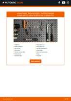 Trin-for-trin PDF-tutorial om skift af NISSAN PRIMERA Estate (WP12) Bremseskiver