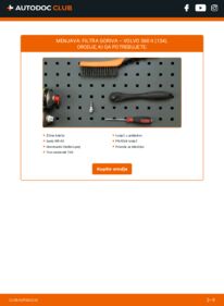 Kako izvesti menjavo: Filter goriva S60 II (Y20, 134) 2.0 D3