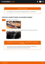 Mudar Escovas do Limpa Vidros dianteiro e traseiro TOYOTA RAV 4 III (ACA3_, ACE_, ALA3_, GSA3_, ZSA3_): guia pdf