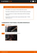 DIY-manual for utskifting av Kupefilter i TOYOTA URBAN CRUISER 2023