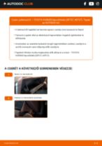 Ingyenes PDF formátumú útmutatók TOYOTA AVENSIS Saloon (ZRT27, ADT27) gépkocsik DIY karbantartásához