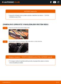 Kako izvesti menjavo: Metlica brisalnika stekel Avensis II Station Wagon (T25) 1.8 VVT-i (ZZT251_)