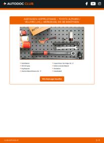 Wie der Austausch bewerkstelligt wird: Koppelstange 2.4 (ANH20W, ANH20) Alphard AH20