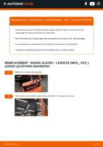 Comment changer Essuie-glaces ES XV60 arrière et avant - Manuel pdf